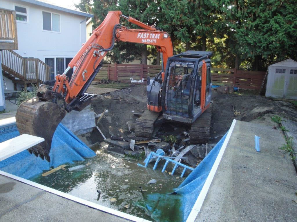 in ground pool removal